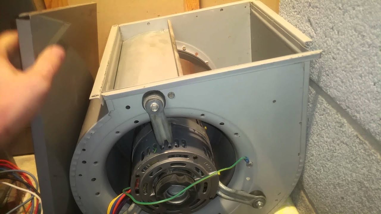 cleean Blower Wheel on a Furnace