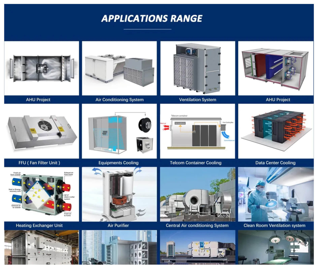 common centrifugal fan applications