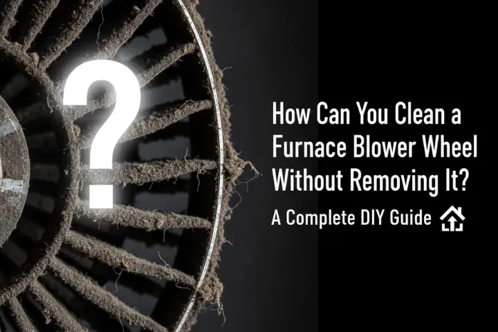 clean furnace blower wheel without removing